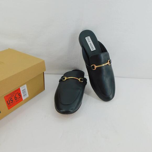 Steve Madden Women's Black Slide on Galilea Slip-ons Size 6.5 New in Box - Picture 2 of 6